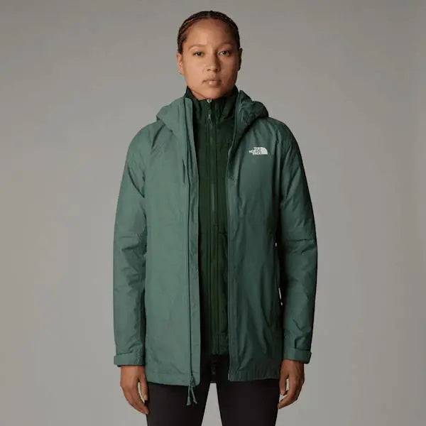 The North Face Women’s Hikesteller Triclimate Jacket Dark Sage White Heather-pine Needle-npf