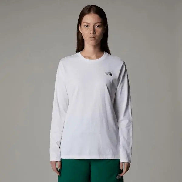 The North Face Women’s Long-sleeve Simple Dome T-shirt Tnf White