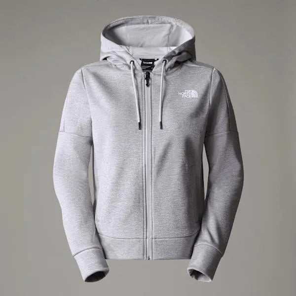 The North Face Women’s Reaxion Fleece Full-zip Hoodie Tnf Light Grey Heather-npf