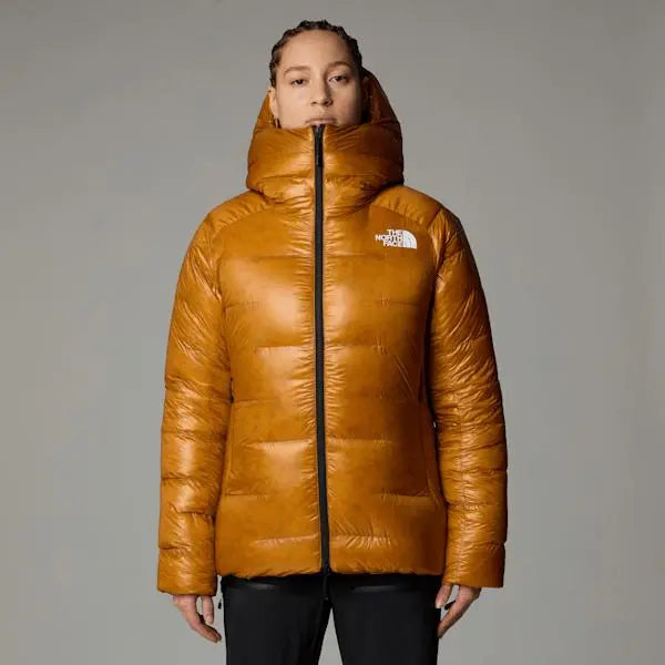 The North Face Women's Summit Pumori Down Parka Iron Citrus