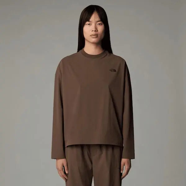 The North Face Women's Woven Long-sleeve T-shirt Smokey Brown