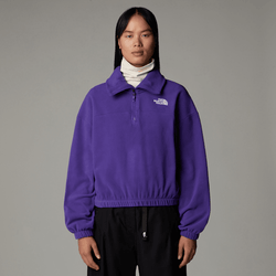 The North Face Women's 100 Glacier 1/2 Zip Fleece Peak Purple