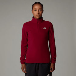 The North Face Women's 100 Glacier 1/4 Zip Fleece Beetroot