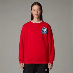 The North Face Women's Anniversary Sweatshirt Tnf Red