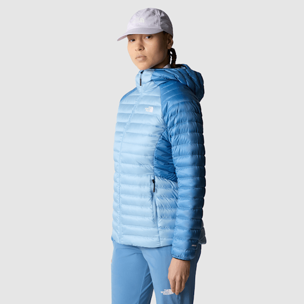 The North Face Women’s Bettaforca Hooded Down Jacket Steel Blue-indigo Stone