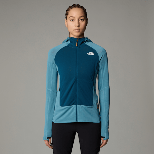 The North Face Women’s Bolt Polartec® Power Grid™ Hooded Jacket Algae Blue-midnight Petrol