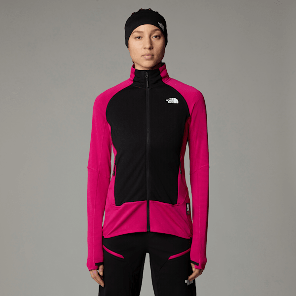 The North Face Women’s Bolt Polartec® Power Grid™ Jacket Pink Primrose-tnf White