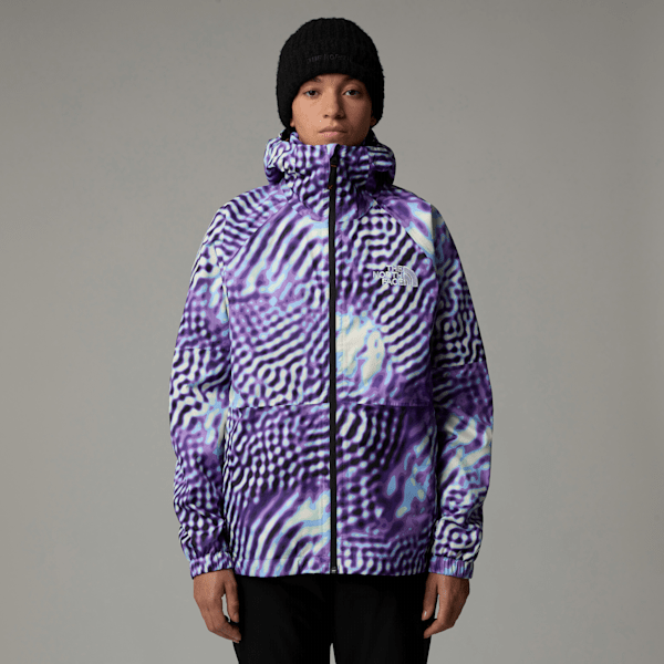 The North Face Women's Build Up Jacket Peak Purple The Lift Print