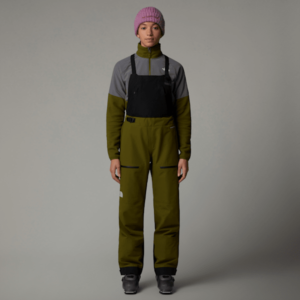 The North Face Women's Ceptor Bib Trousers Forest Olive-tnf Black