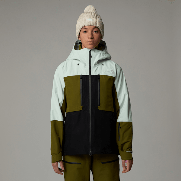 The North Face Women's Ceptor Jacket Pale Green-forest Olive-tnf Black