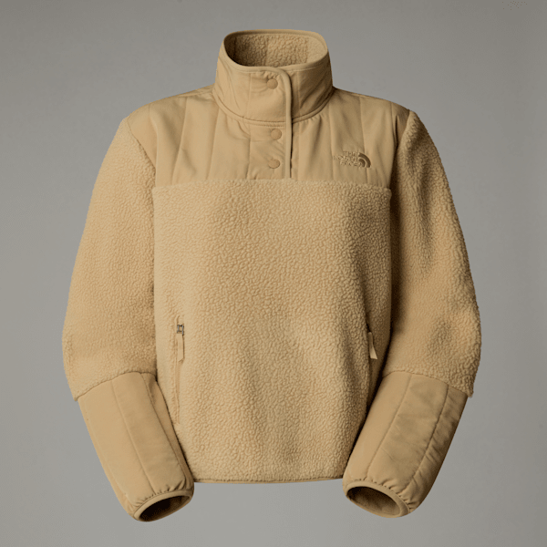 The North Face Women's Cragmont 1/4 Neck Fleece Khaki Stone