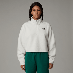 The North Face Women’s Cropped High Pile Fleece White Dune