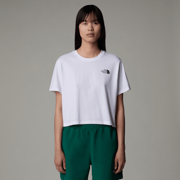 The North Face Women’s Cropped Simple Dome T-shirt Tnf White