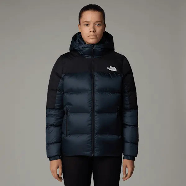 The North Face Women's Diablo Down 2.0 Hooded Jacket Shady Blue Black Heather-tnf Black