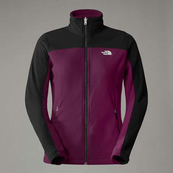 The North Face Women's Emilia Delta Full-zip Fleece Jacket Boysenberry-tnf Black