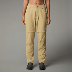 The North Face Women’s Exploration Convertible Straight Trousers Khaki Stone-npf