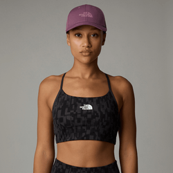 The North Face Women's Flex Printed Bra Asphalt Grey Patchwork Print