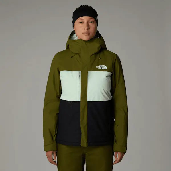 The North Face Women's Freedom Insulated Jacket Forest Olive-pale Green-tnf Black