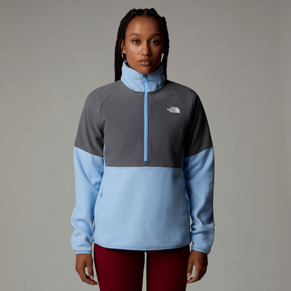 The North Face Women's Glacier Heavyweight 1/2 Zip Fleece Cornflower-smoked Pearl