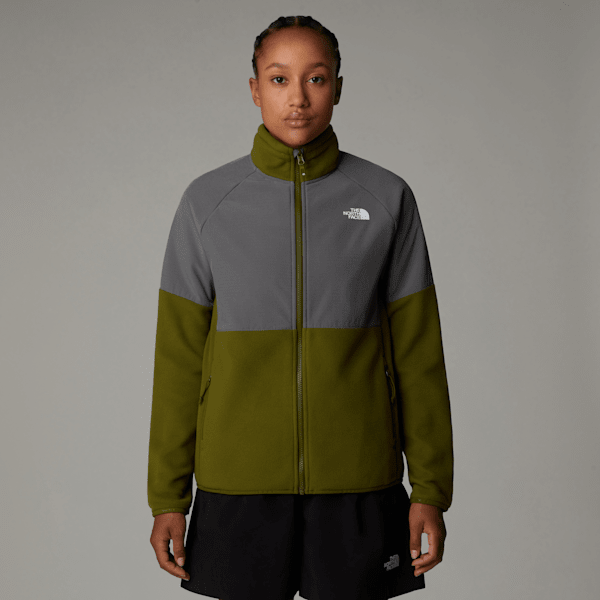 The North Face Women's Glacier Heavyweight Full-zip Fleece Forest Olive-smoked Pearl