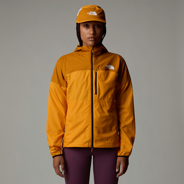 The North Face Women’s Higher Run Wind Jacket Apricot Glaze-iron Citrus