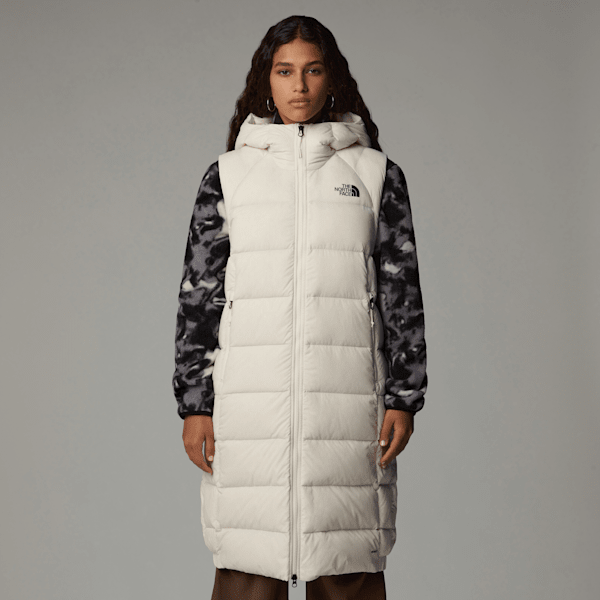 The North Face Women's Hyalite Long Down Gilet White Dune-npf