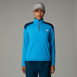 The North Face Women's Kikash 1/4 Zip Sweatshirt Belay Blue