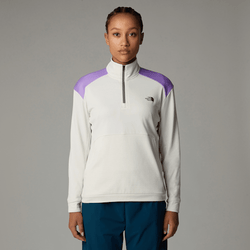 The North Face Women's Kikash 1/4 Zip Sweatshirt White Dune