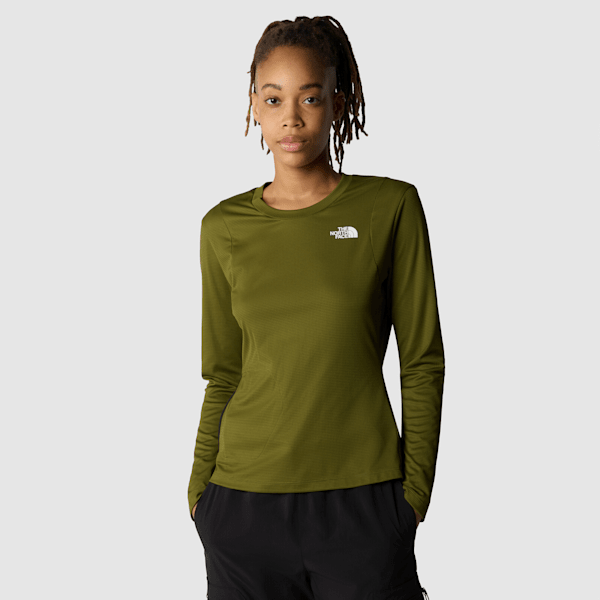 The North Face Women's Lightrange™ Packable Long-sleeve T-shirt Forest Olive