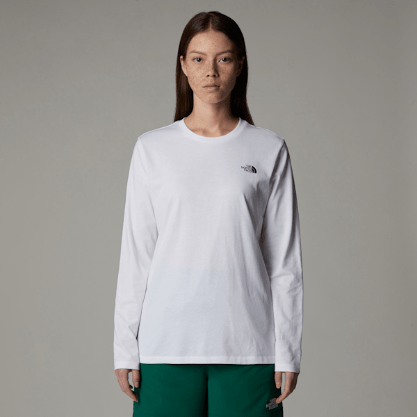 The North Face Women’s Long-sleeve Simple Dome T-shirt Tnf White