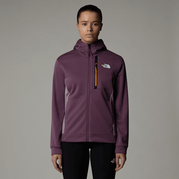 The North Face Women's Mountain Athletics Full-zip Fleece Midnight Mauve-purple Chalk