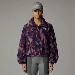 The North Face Women's Mountain Athletics Printed 1/4 Zip Fleece Midnight Mauve Painted Mountains Print