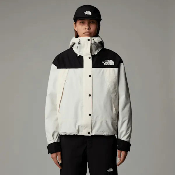 The North Face Women's Mountain Mono Short Jacket White Dune-tnf Black