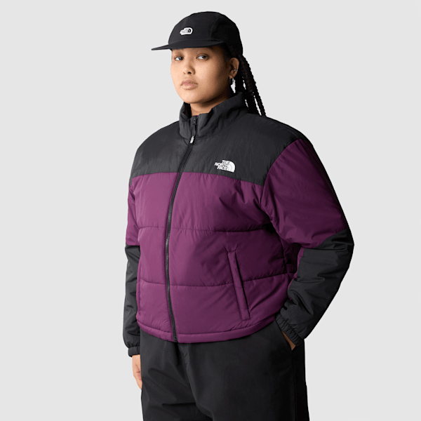 The North Face Women’s Plus Puffer Jacket Black Currant Purple