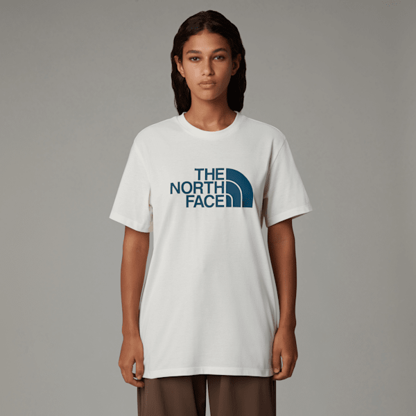 The North Face Women's Relaxed Easy T-shirt White Dune-midnight Petrol