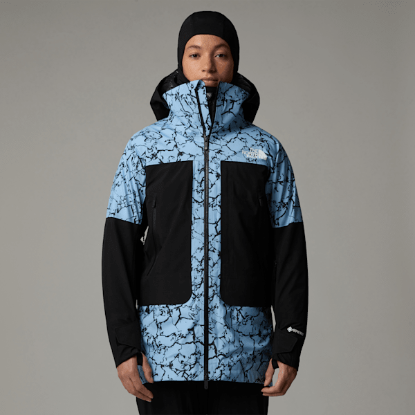 The North Face Women's Summit Verbier Gore-tex® Jacket Cornflower Glacial Fracture Print