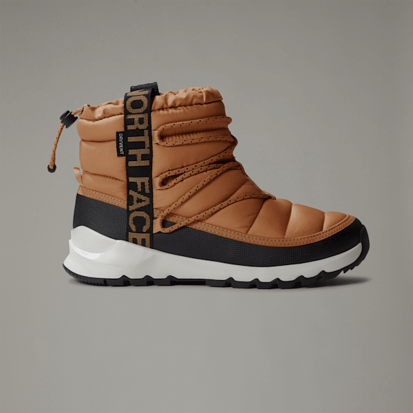 The North Face Women’s Thermoball™ Waterproof Lace-up Winter Boots Almond Butter-tnf Black