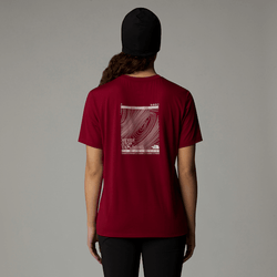 The North Face Women's Topographic Foundation T-shirt Beetroot