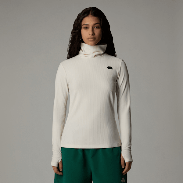 The North Face Women's Turtleneck Long-sleeve Top White Dune