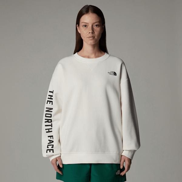 The North Face Women's Varsity Graphic Sweatshirt White Dune