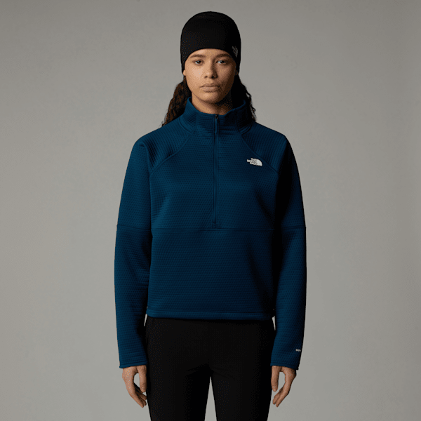 The North Face Women's Vertical Thermal 1/4 Zip Fleece Midnight Petrol