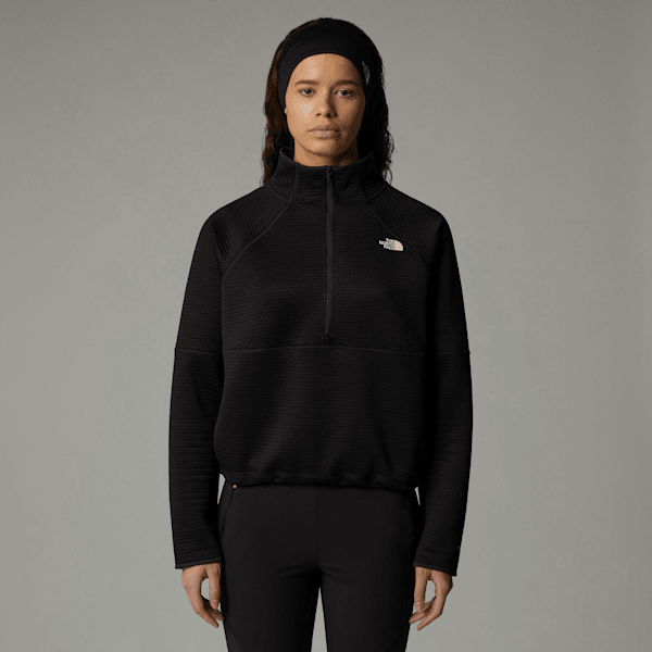 The North Face Women's Vertical Thermal 1/4 Zip Fleece Tnf Black