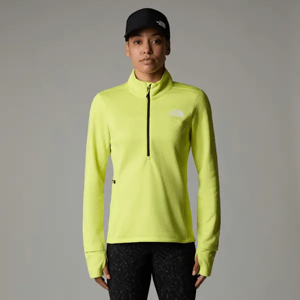 The North Face Women's Winter Warm Pro 1/4 Zip Fleece Firefly Yellow