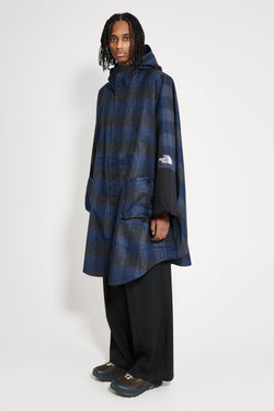 The North Face Hardshell Poncho Jacket Summit Navy Plaid