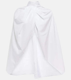 The Row Aleida cotton cape shirt | LYBSTORE