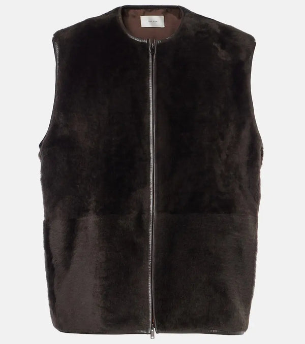 The Row Andi shearling vest | LYBSTORE