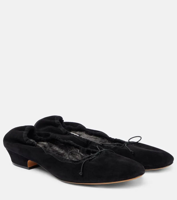 The Row Awar suede ballet flats | LYBSTORE