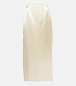 The Row Bartelle satin maxi skirt