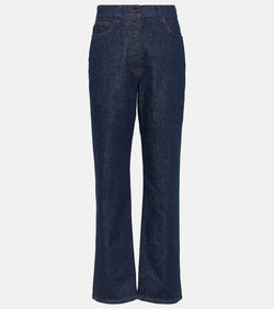 The Row Borjis high-rise straight jeans