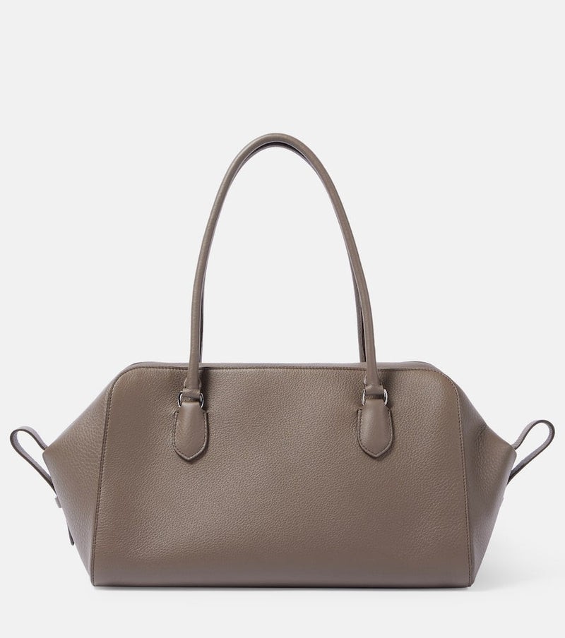 The Row Bowling E/W leather duffel bag